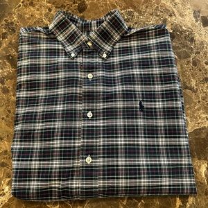 Polo by RL Classic Plaid Button Down Mens M